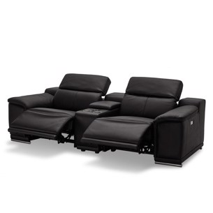 Alexa sofa Læder - 2 pers. med kopholder og recliner 